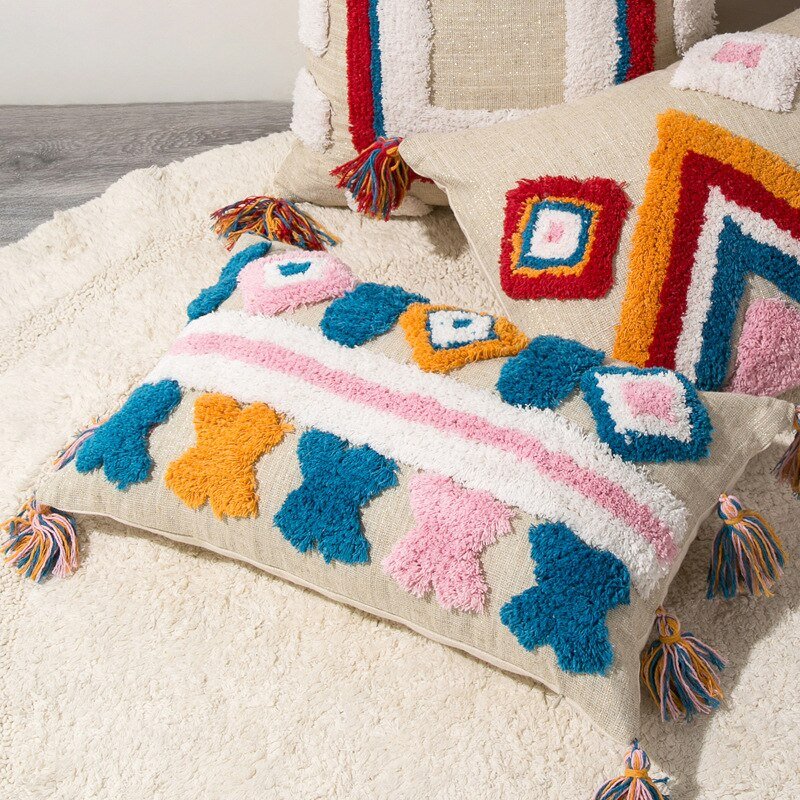 Neressa – Einzigartiges handgefertigtes Dekokissen im bezaubernden marokkanischen Boho-Stil