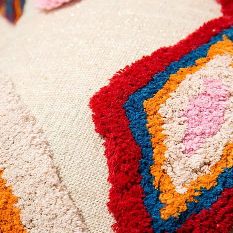 Neressa – Einzigartiges handgefertigtes Dekokissen im bezaubernden marokkanischen Boho-Stil