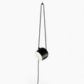 Hængende loftslampe moderne elegant - Sort-hvidt design med E27-fatning, LED-kompatibel
