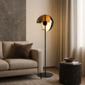 Elegante lampada da terra in vetro per un'illuminazione di stile