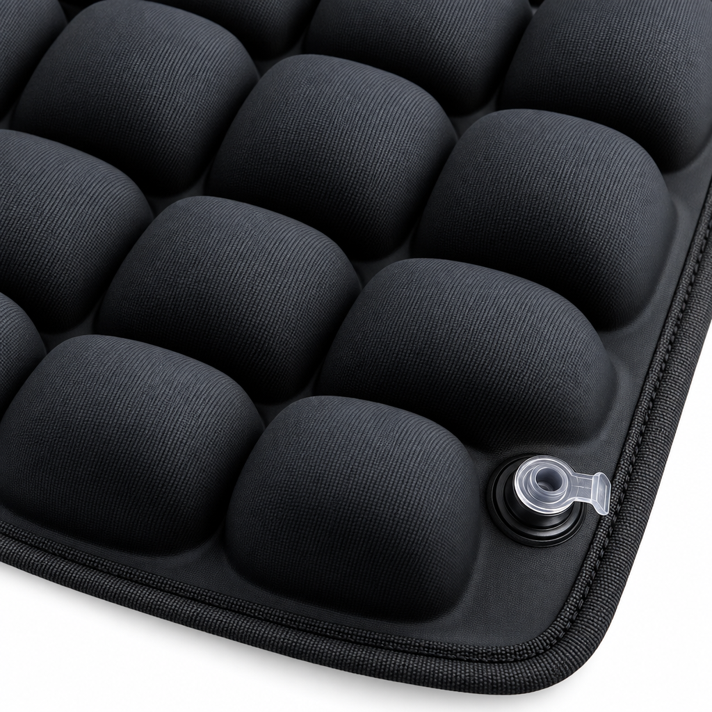 Aufblasbares Sitzkissen - Ergonomisches Luftkissen mit 36 Luftzellen
