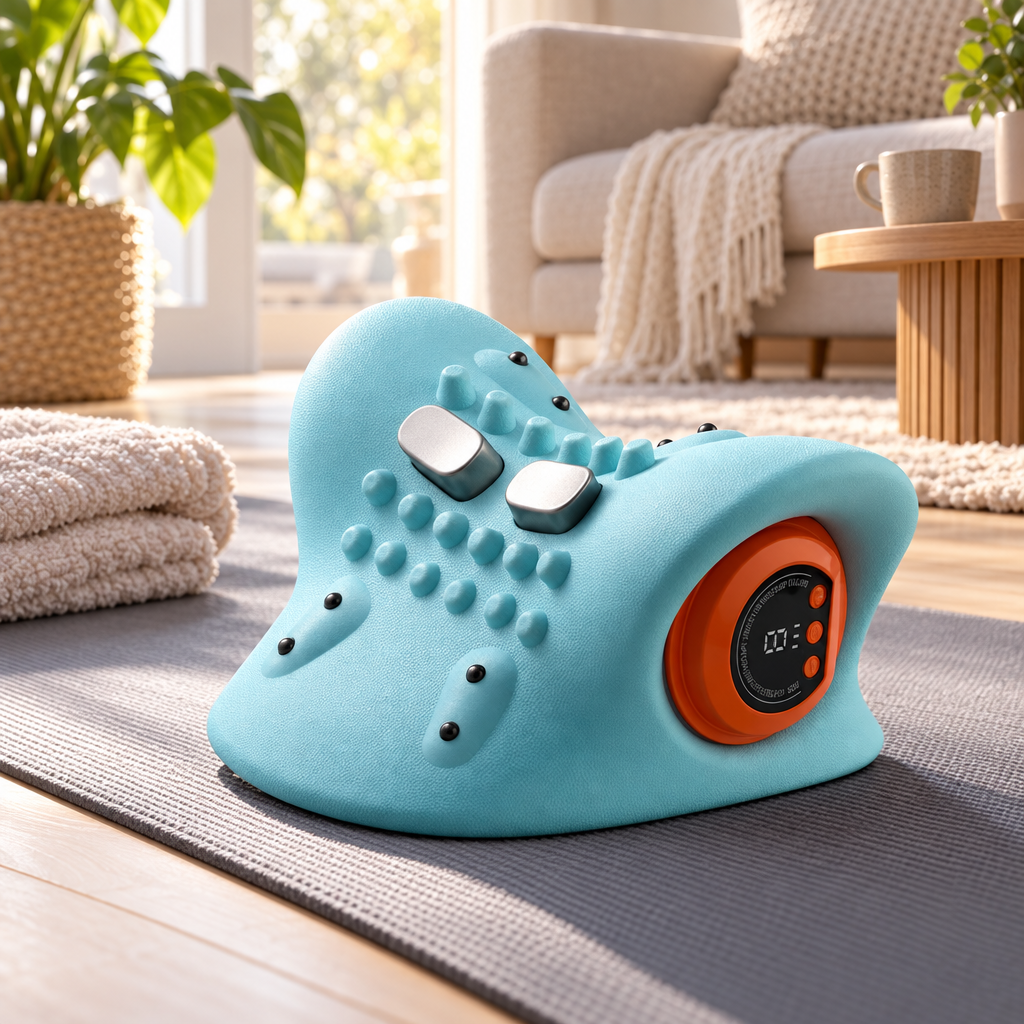 Elektrisches Nackenkissen mit Wärme und Vibrationsmassage