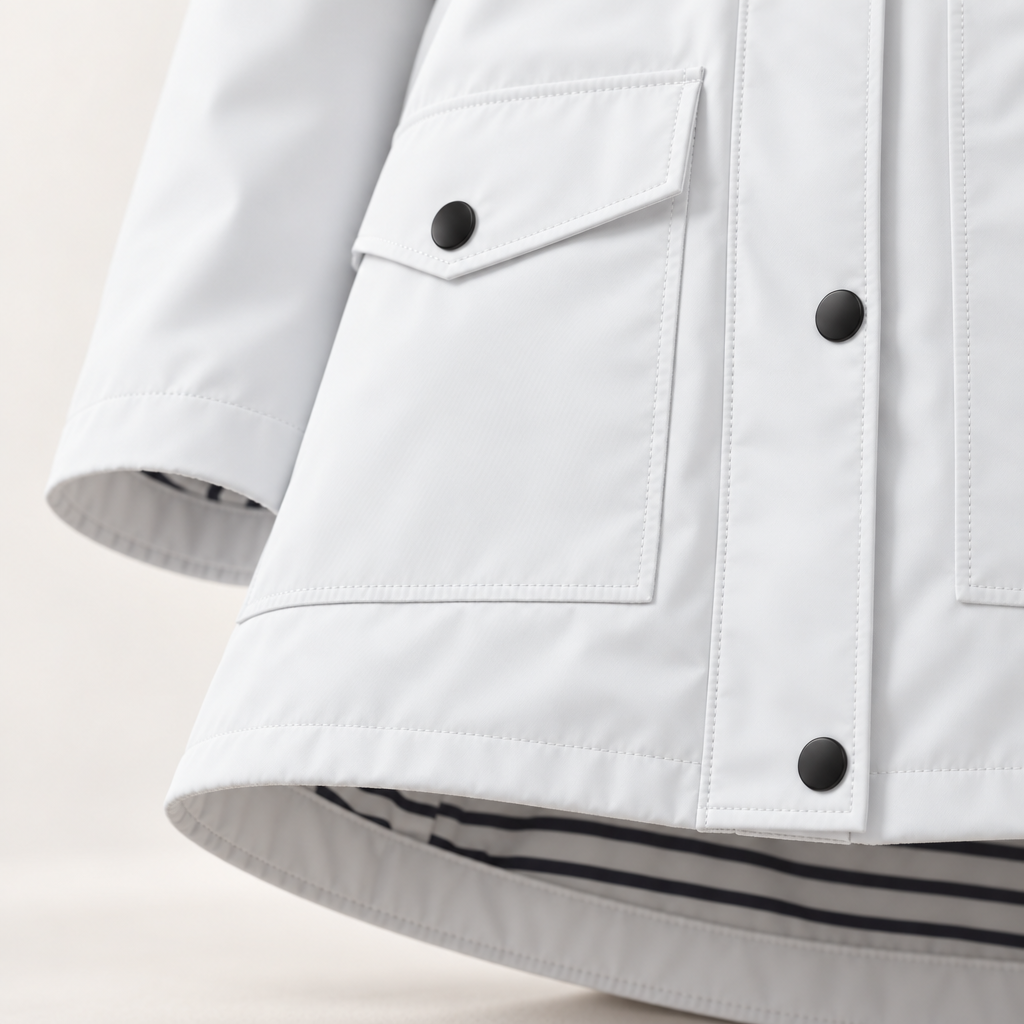 Damen Leichte Kapuzenjacke mit gestreiftem Futter
