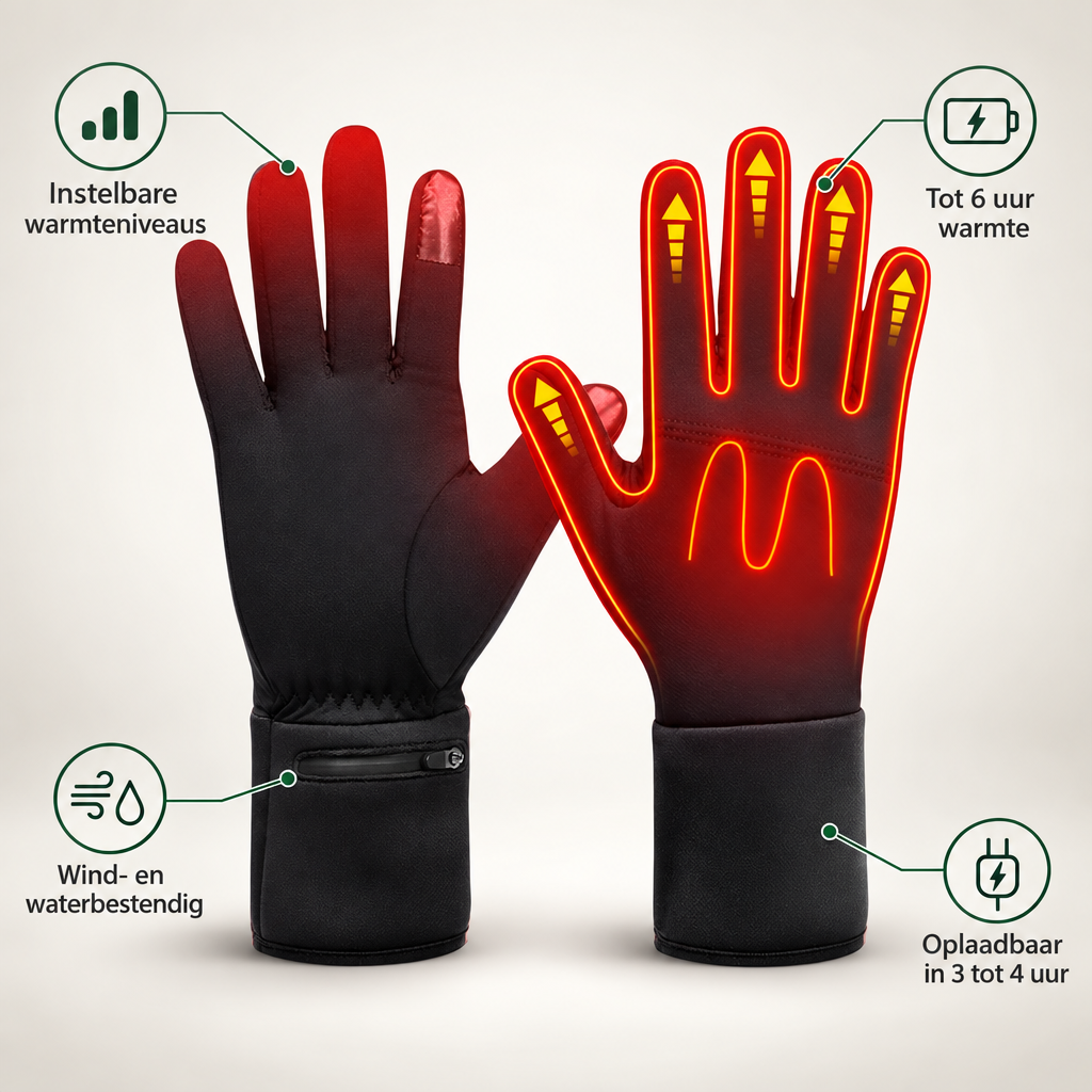 Unisex Beheizte Winterhandschuhe - Einstellbare Wärme, Bis zu 6 Stunden
