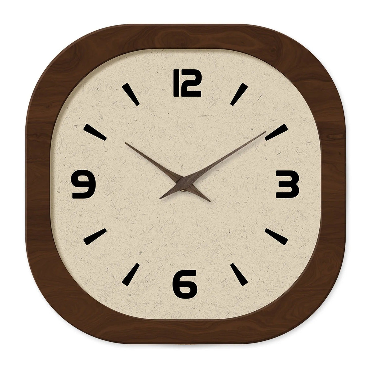 Quadratische Holz-Wanduhr – Vintage-Design, Bestseller