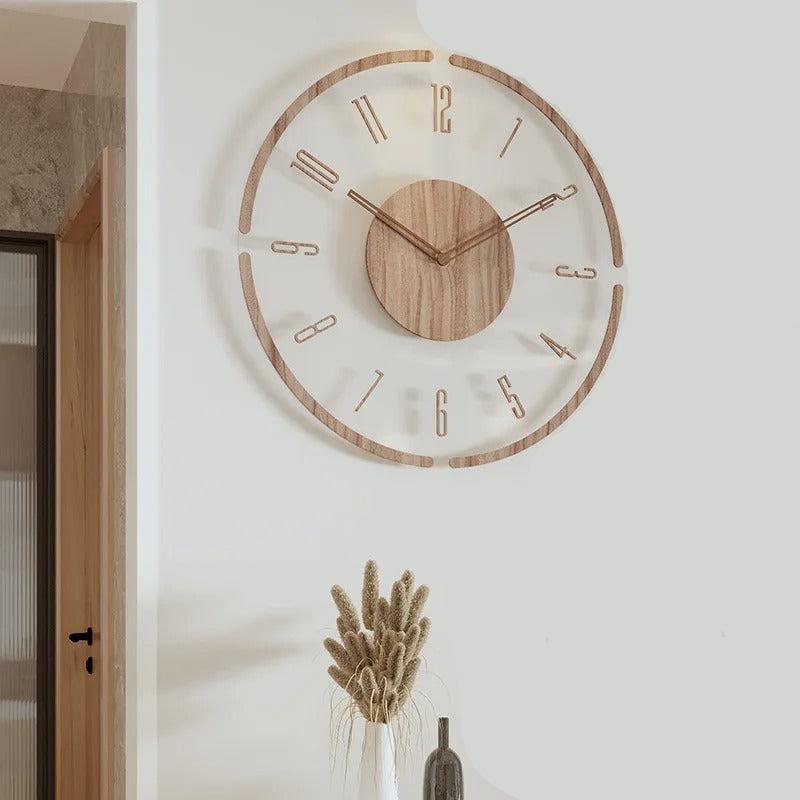 Minimalistische Holz-Wanduhr – Klares Design, Bestseller