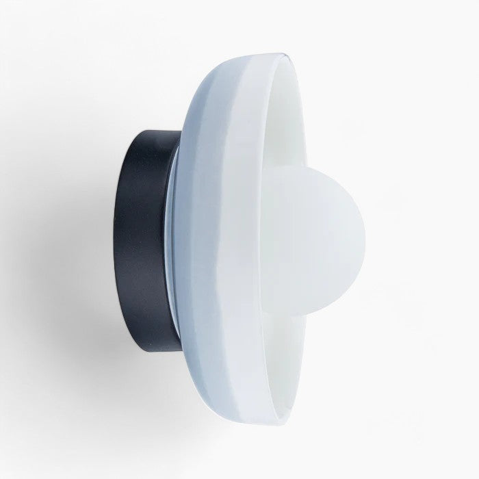 CeramiBlue - Moderne Keramik-Wandlampe mit minimalistischer blauer Beleuchtung