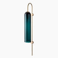 Adesivi da parete moderni in ottone con verde abete e finitura bianco opaco - illuminazione LED a doppia diffusione per un’atmosfera elegante