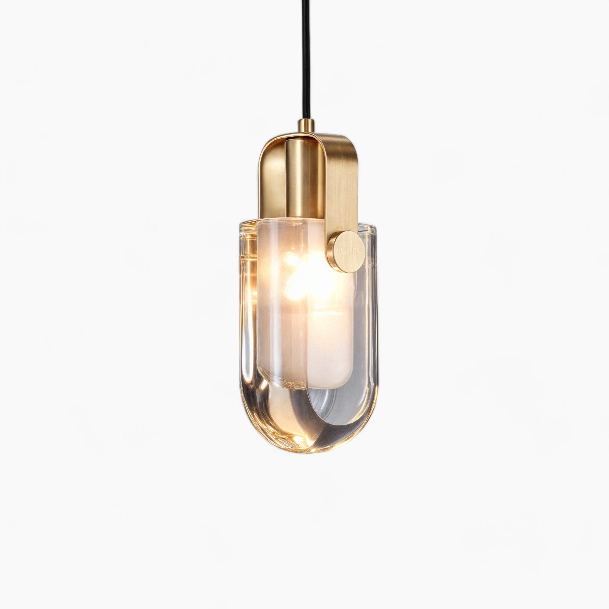 Moderne goldener Kristall-Anhänger-Leuchte – Eleganz aus Kupfer und Glas für Ihr Zuhause