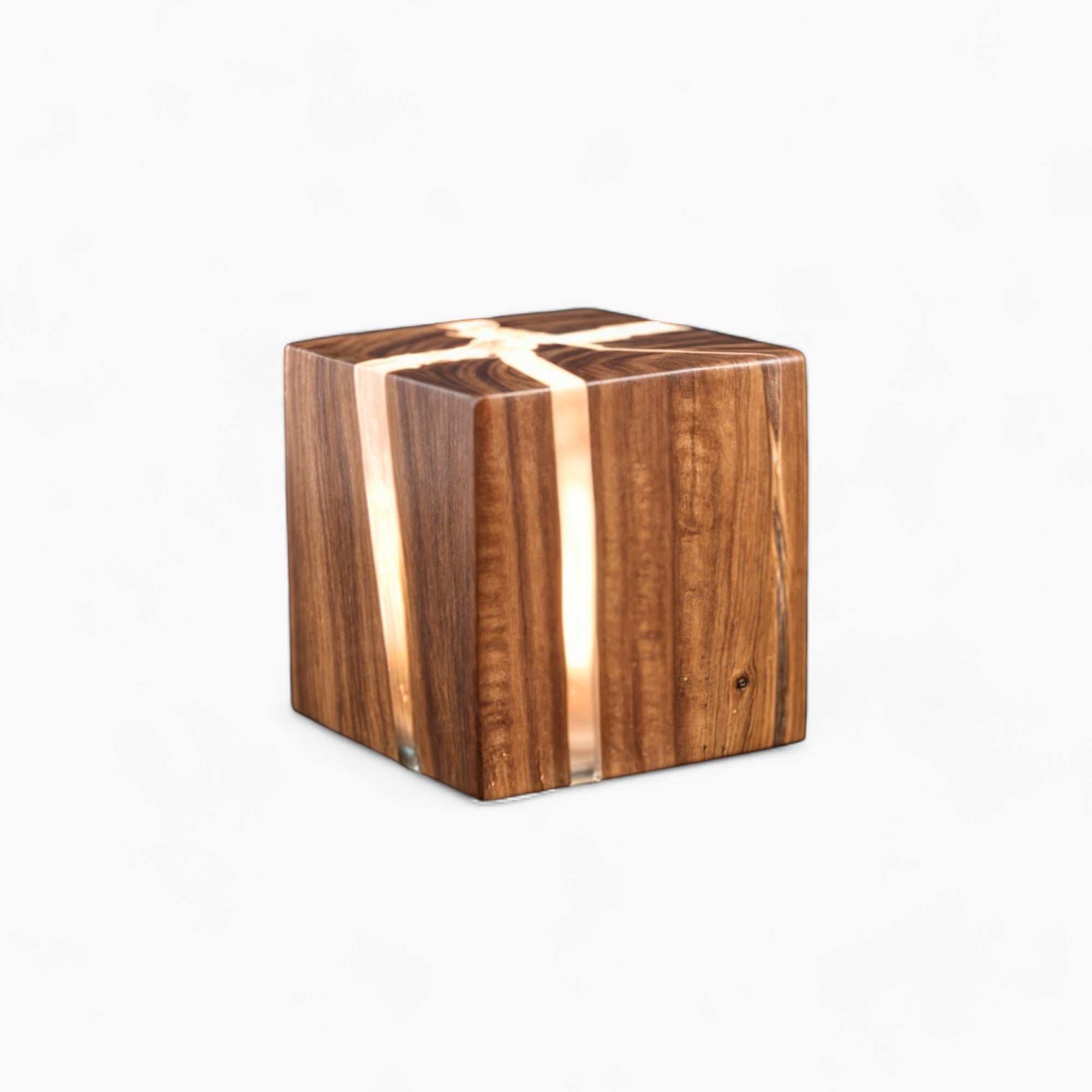 Moderne Holz-Nachtischlampe mit knarrendem Design, eleganter LED-Beleuchtung und G4-Schnittstelle