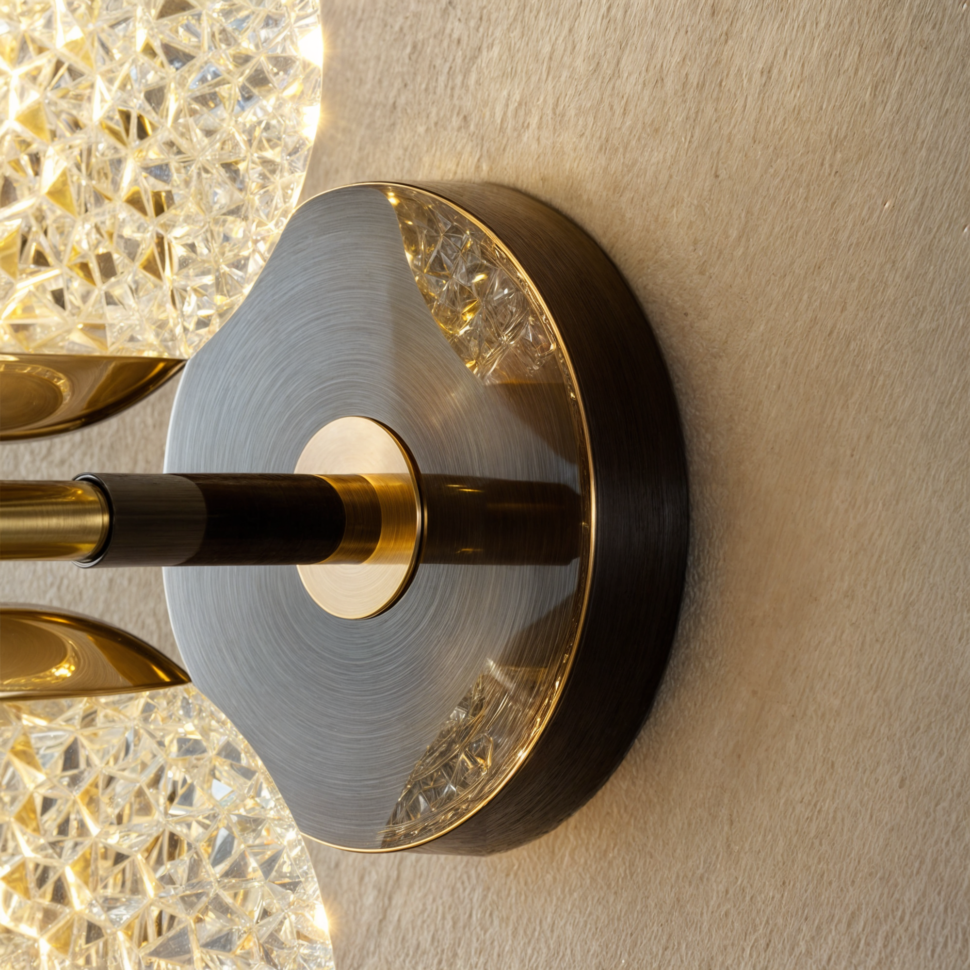 Modernes Wanddekoration aus Kupfer mit Lichter | G9 LED Hängeleuchte mit modernem Design