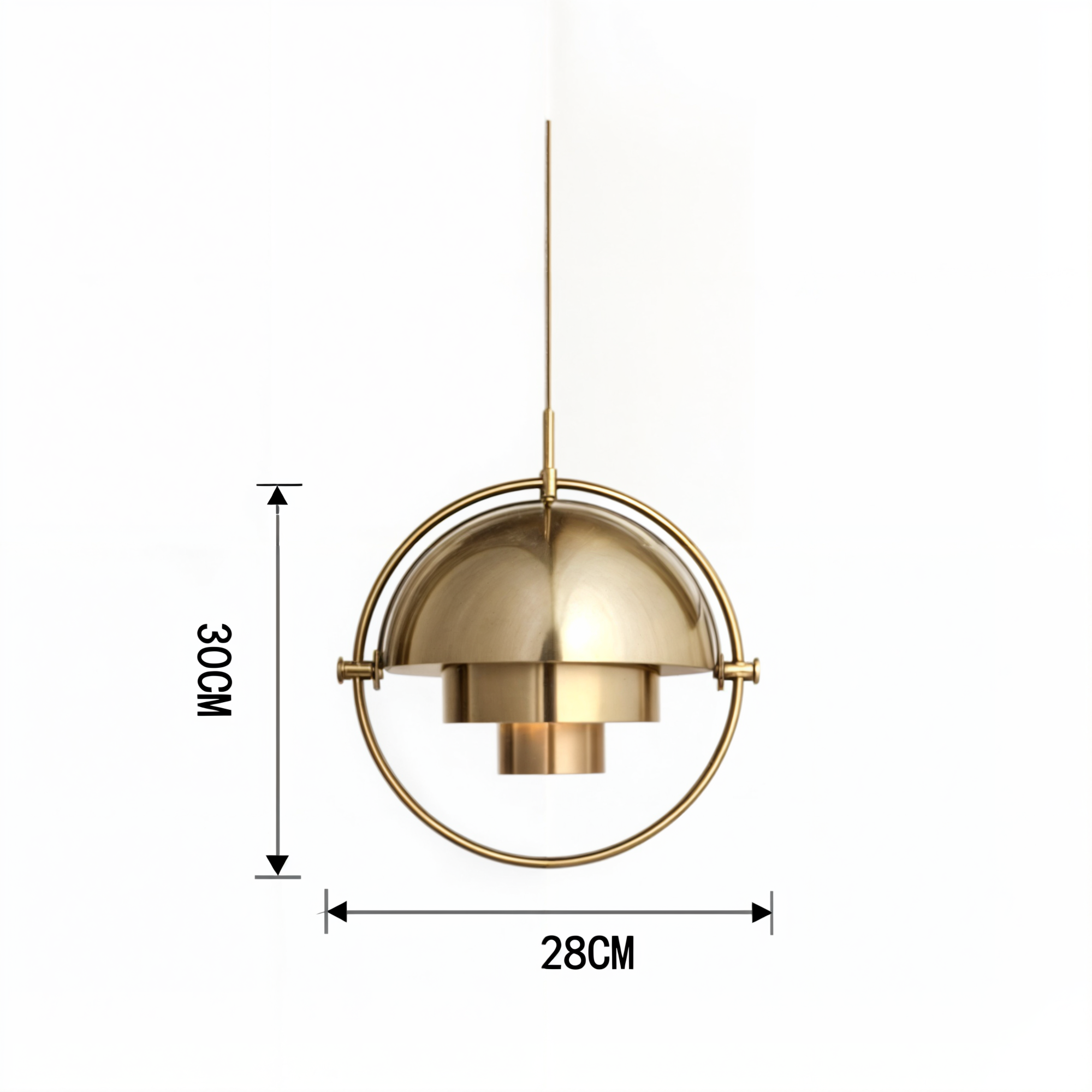 Chromelle - Moderne Glas- und Eisen-Hängelampen mit E27-Edelstahlfassung in Pol Chrom für elegantes Licht