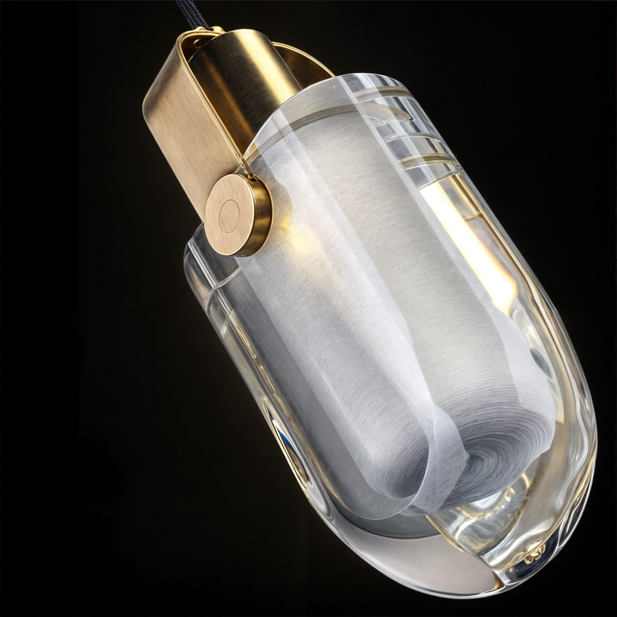 Moderne goldener Kristall-Anhänger-Leuchte – Eleganz aus Kupfer und Glas für Ihr Zuhause