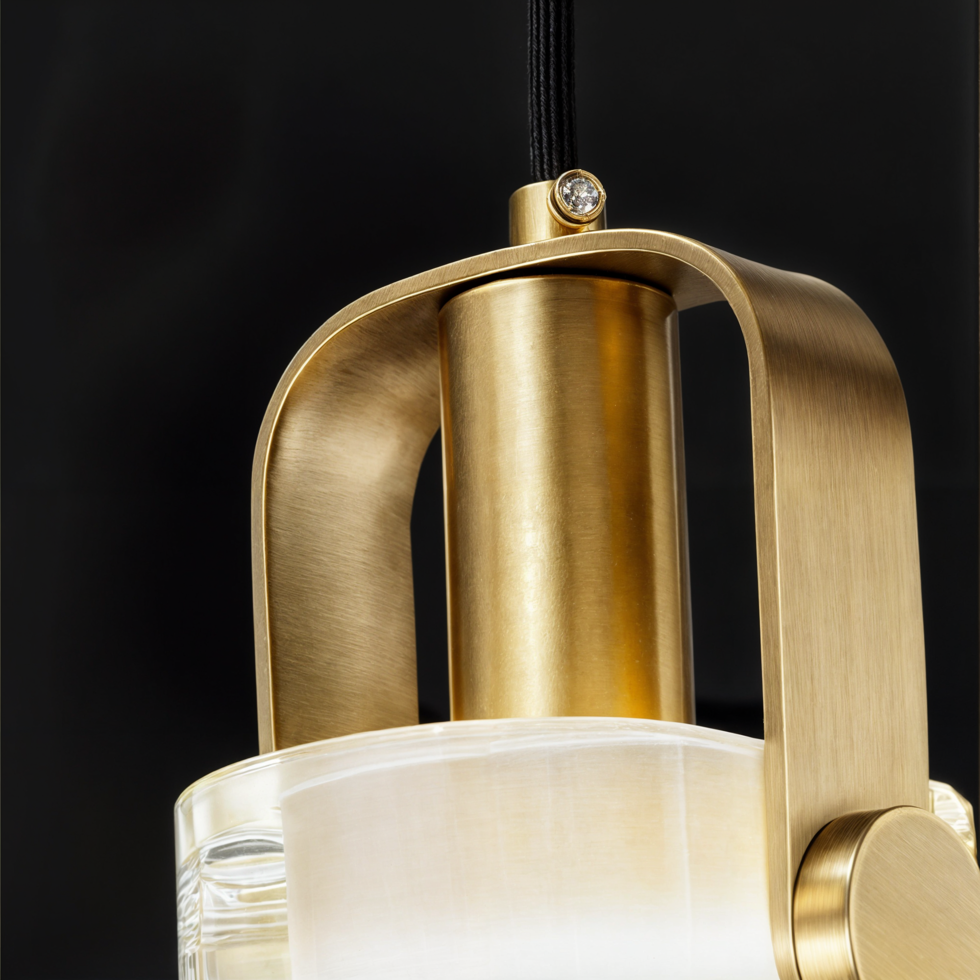 Moderne goldener Kristall-Anhänger-Leuchte – Eleganz aus Kupfer und Glas für Ihr Zuhause