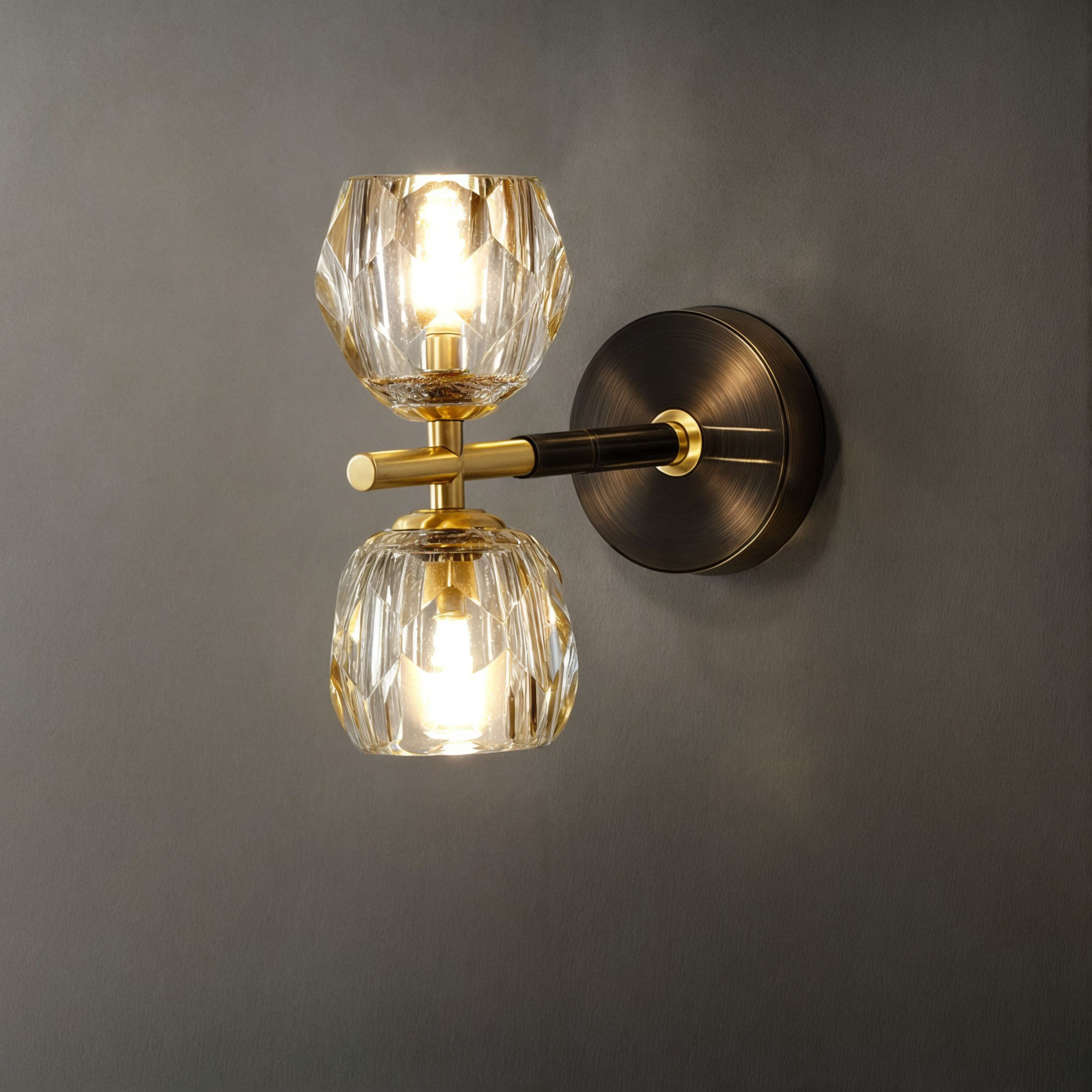 Modernes Wanddekoration aus Kupfer mit Lichter | G9 LED Hängeleuchte mit modernem Design