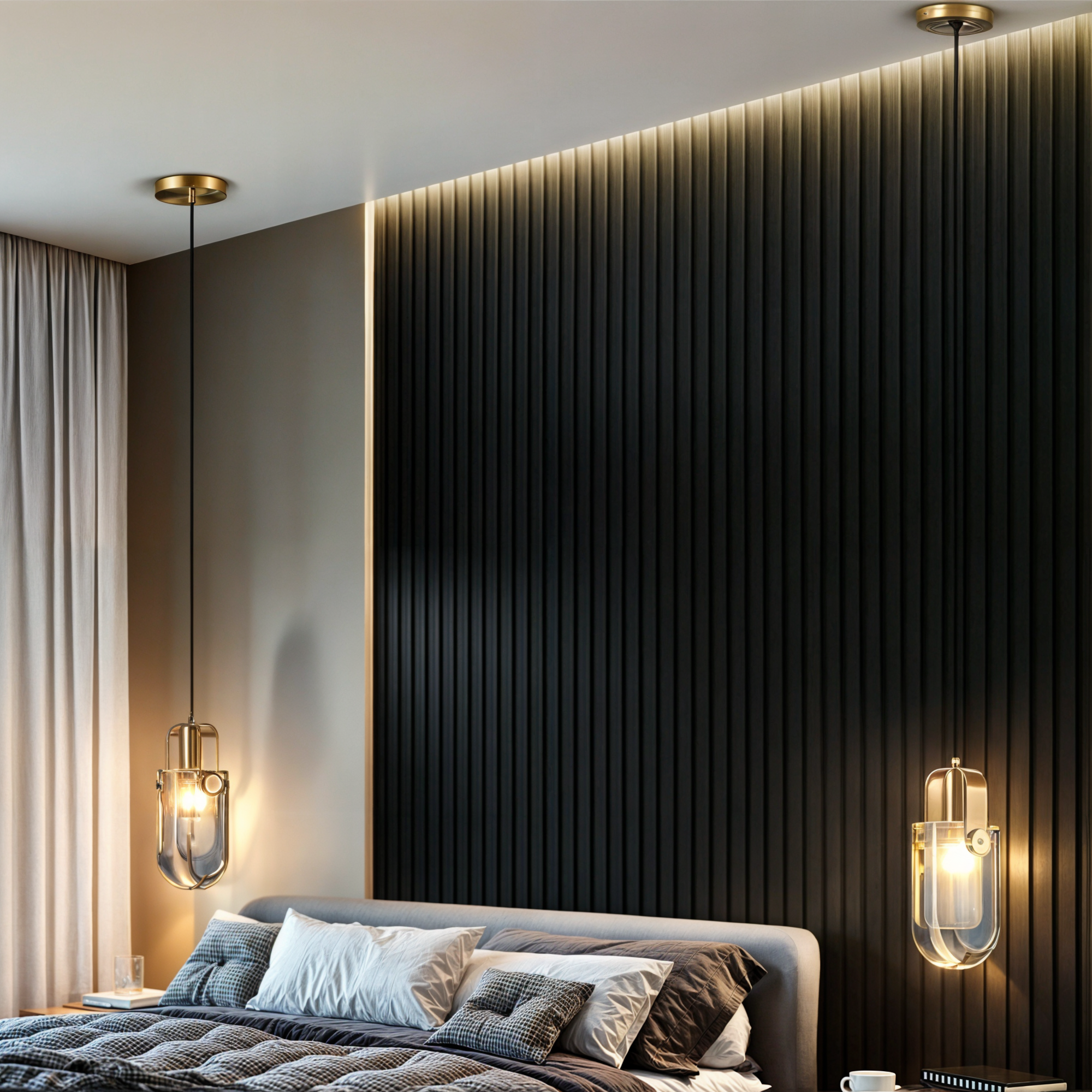 Moderne goldener Kristall-Anhänger-Leuchte – Eleganz aus Kupfer und Glas für Ihr Zuhause