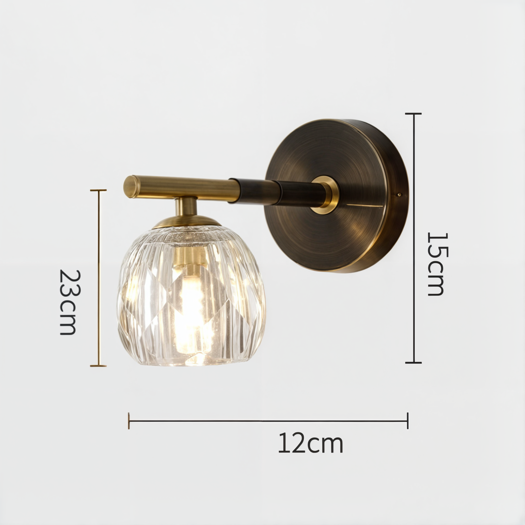 Modernes Wanddekoration aus Kupfer mit Lichter | G9 LED Hängeleuchte mit modernem Design