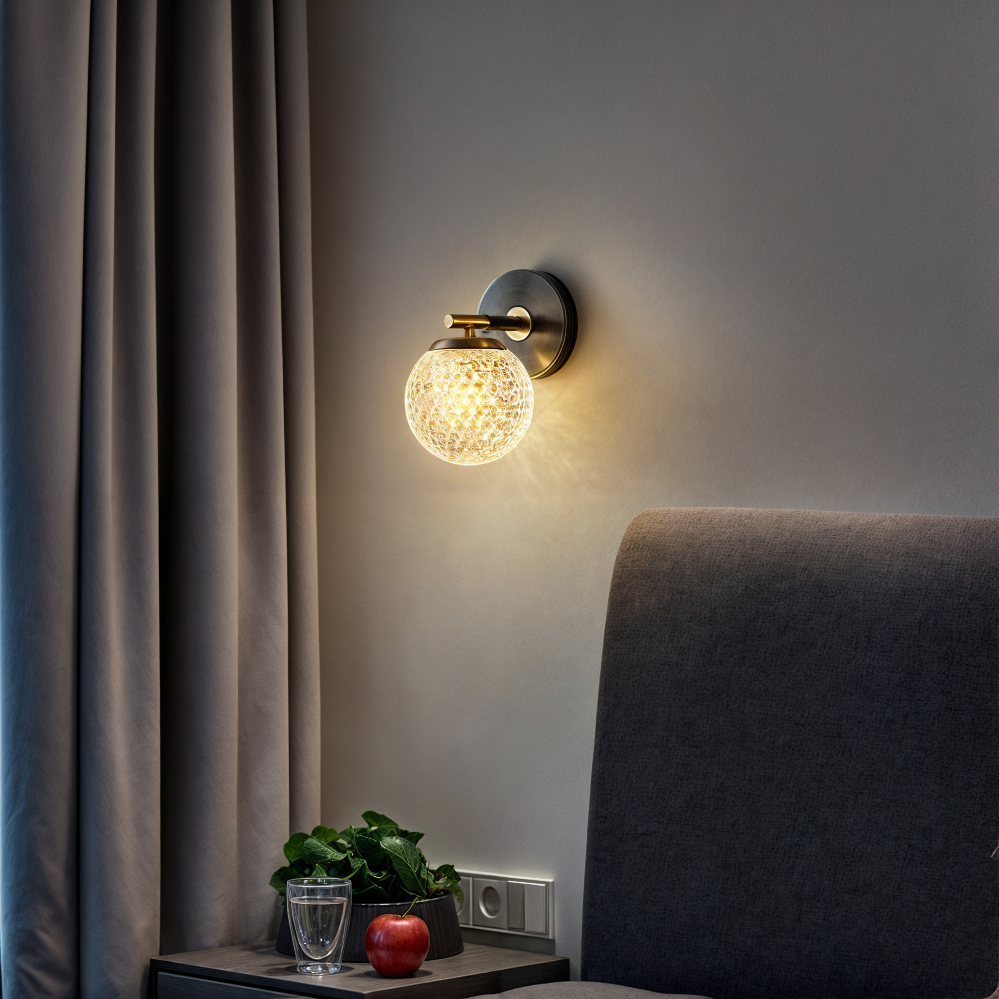 Modernes Wanddekoration aus Kupfer mit Lichter | G9 LED Hängeleuchte mit modernem Design