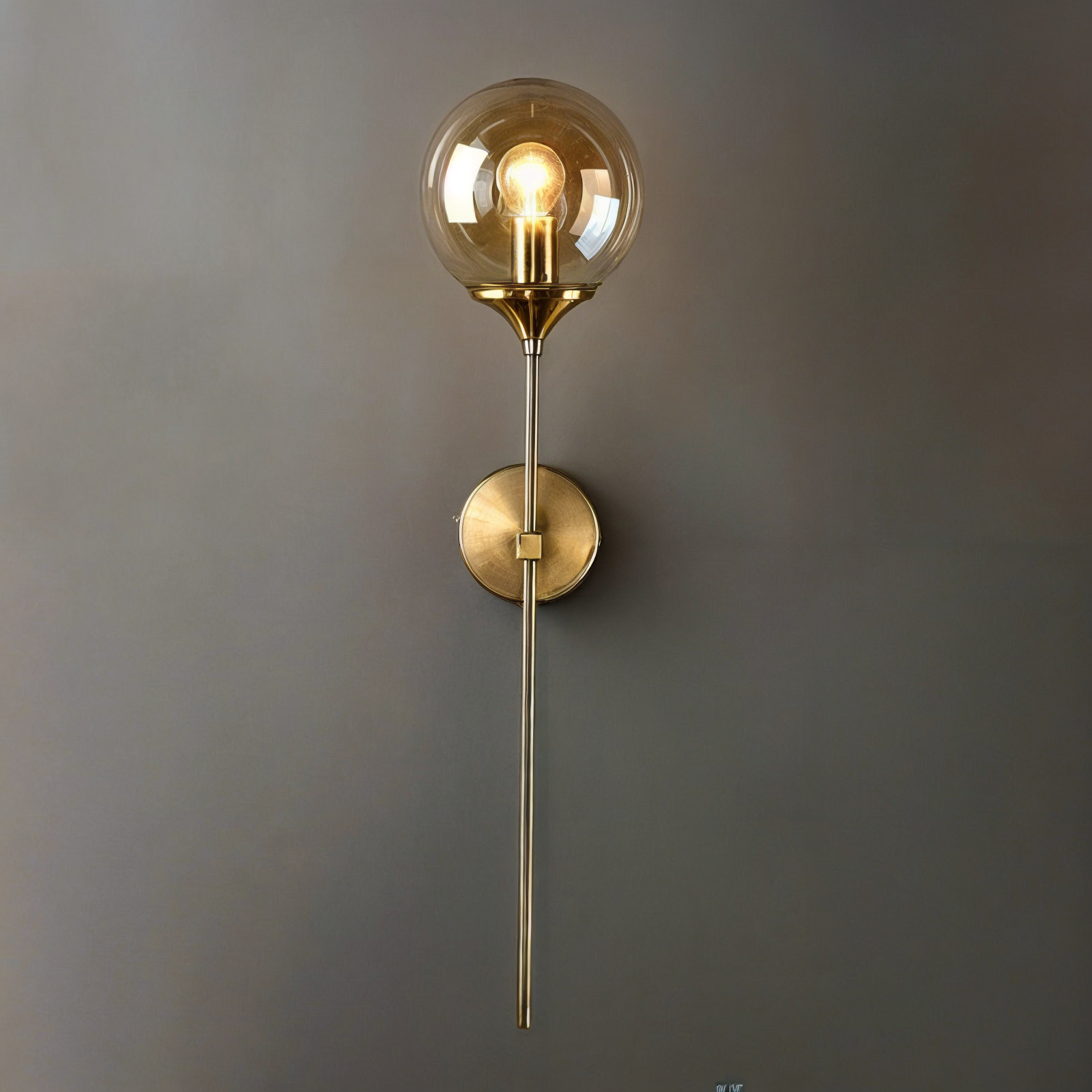 Mod moderne skandinavisch Wandlampe aus Glas – Zeitgenössischer minimalistischer und eleganter Stil