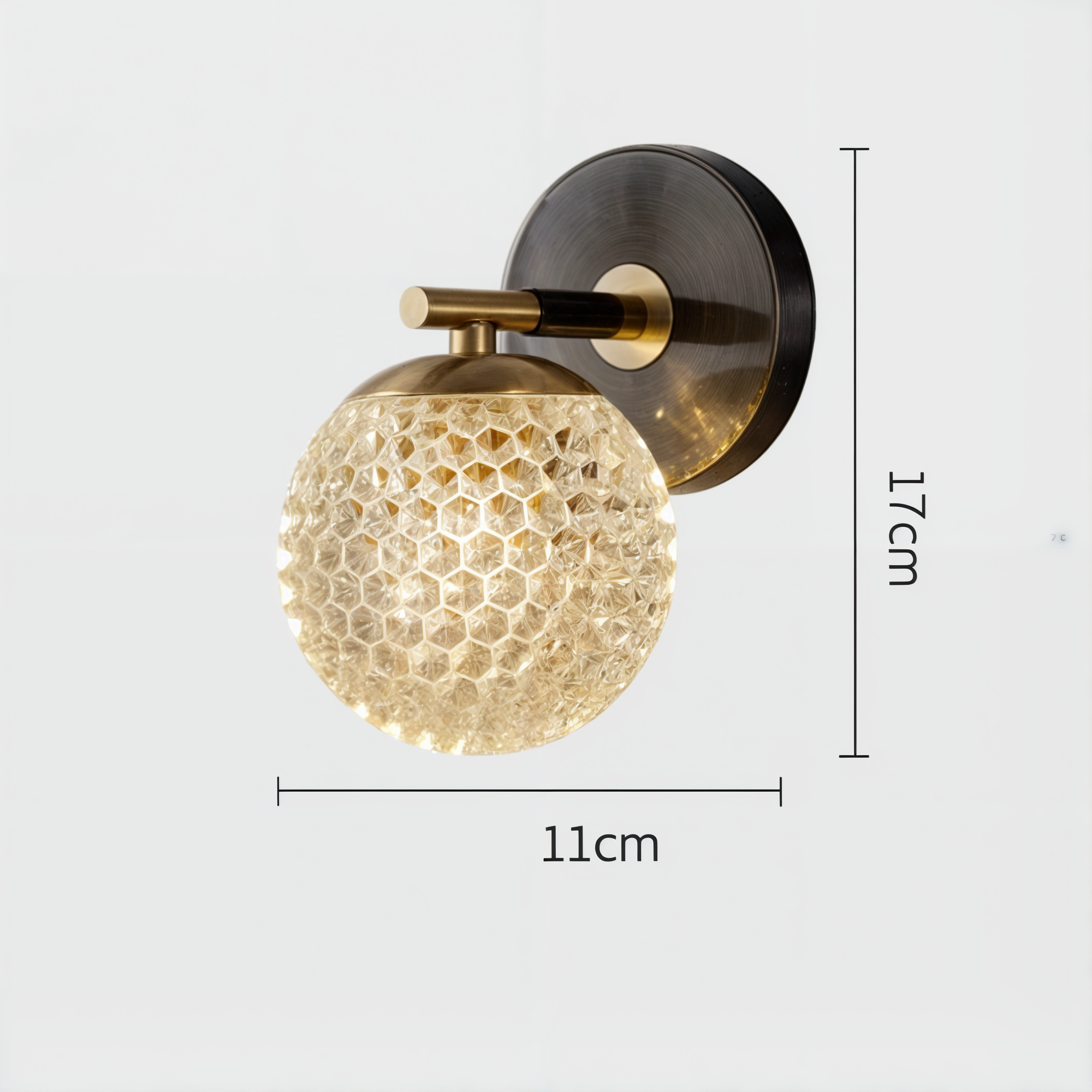 Modernes Wanddekoration aus Kupfer mit Lichter | G9 LED Hängeleuchte mit modernem Design