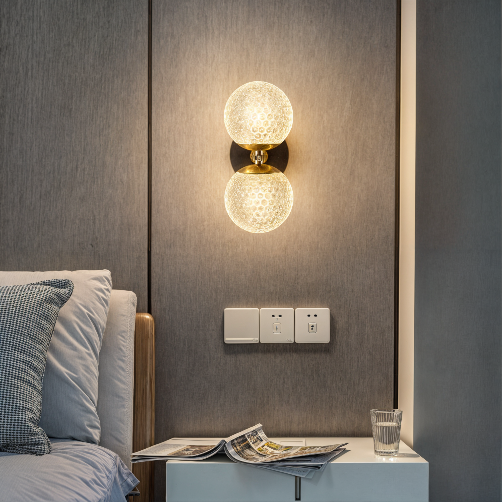 Modernes Wanddekoration aus Kupfer mit Lichter | G9 LED Hängeleuchte mit modernem Design