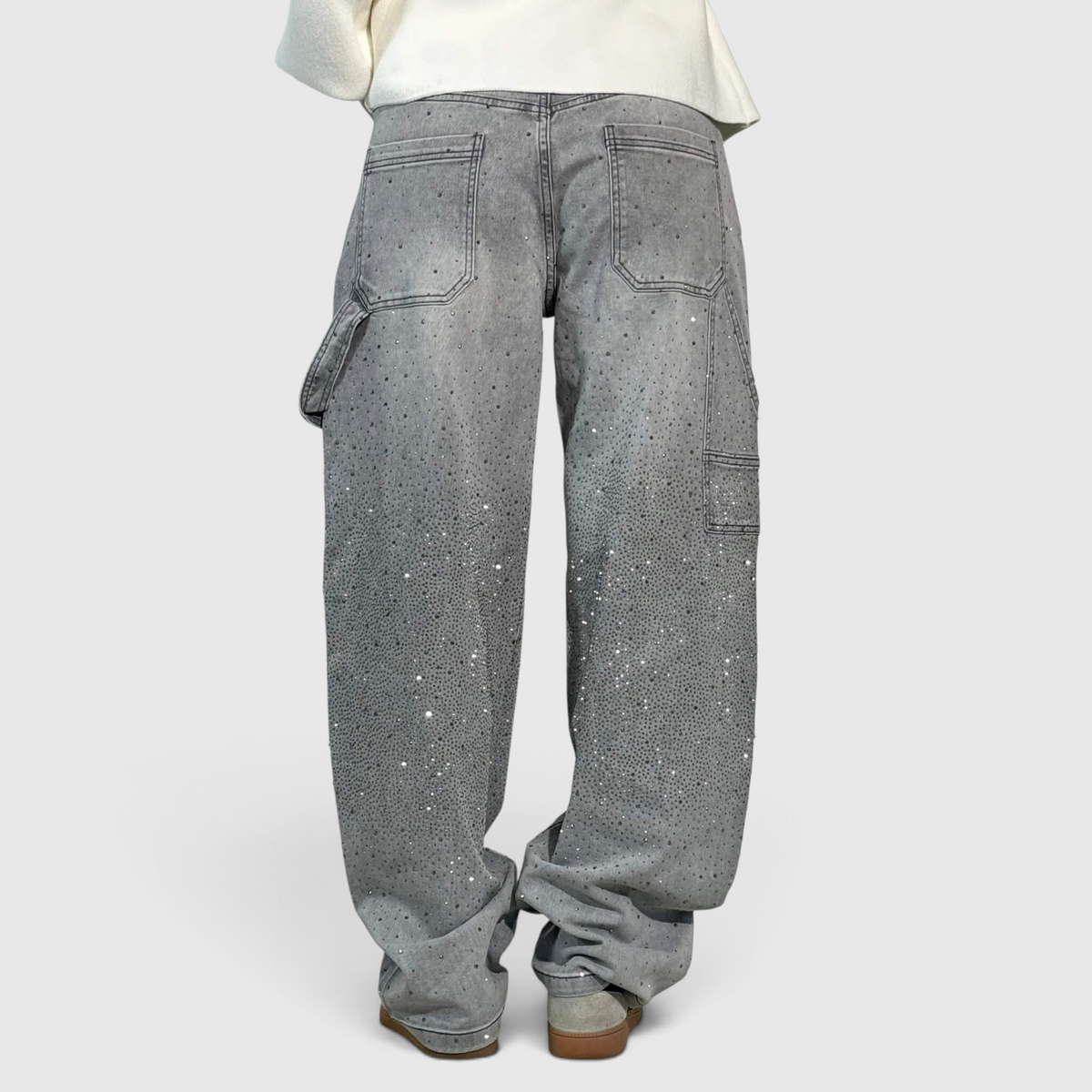 Damen Weite Hose - High-Waist-Hose