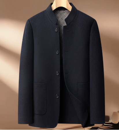 Henrik Damen-Wollmantel mit stilvollem Stehkragen für eleganten Look