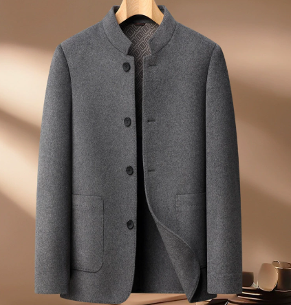 Henrik Damen-Wollmantel mit stilvollem Stehkragen für eleganten Look