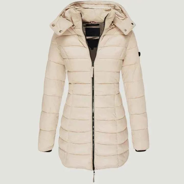 Noella Kuschelige Lange Winterjacke – Flauschige Wattierung für kaltes Wetter