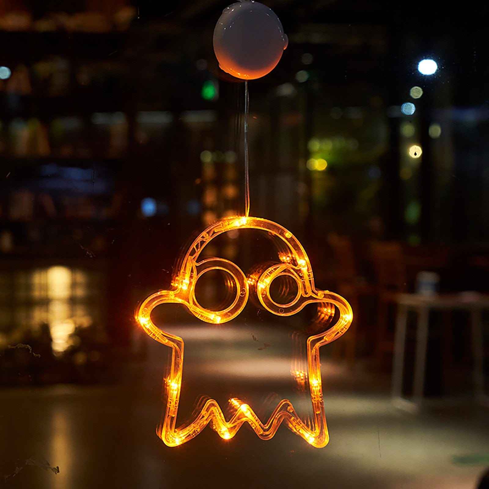 GlowFrights - Magische Geister- und Fledermaus-Halloween-Lichterketten für festliche Dekoration