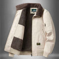 Cool afslappet jakke med hyggeligt sherpa-for