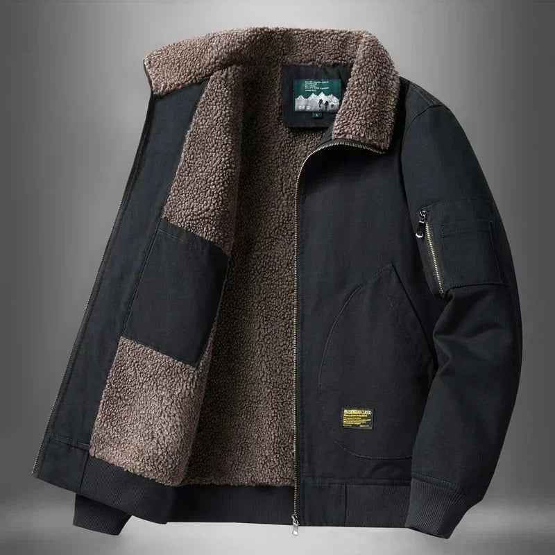 Jonas – Coole lässige Jacke mit kuscheligem Sherpa-Futter