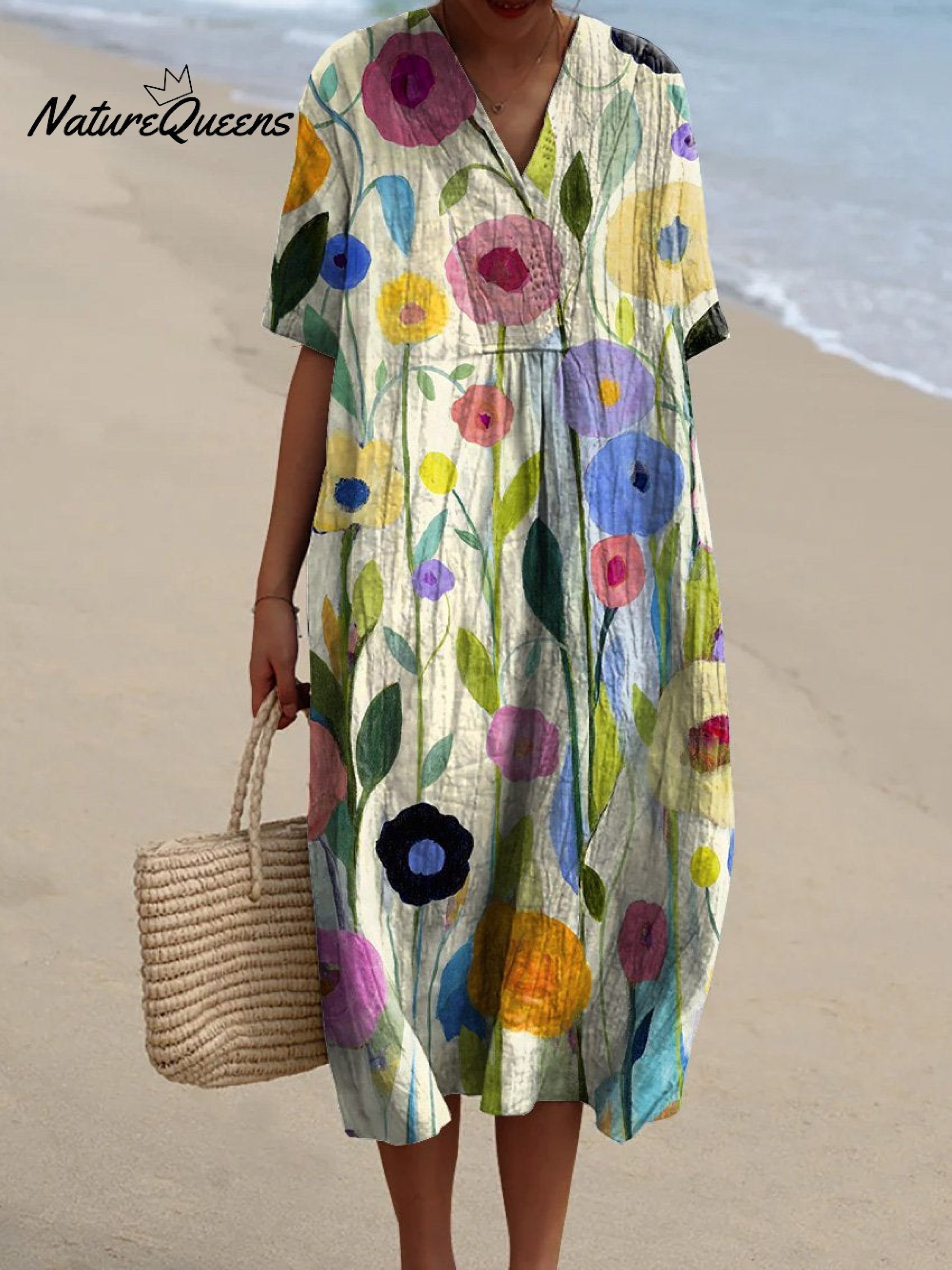 Aubane Elegante Aquarell-Blumenmuster Badekleidung für einen Zauberhaften Strandstil