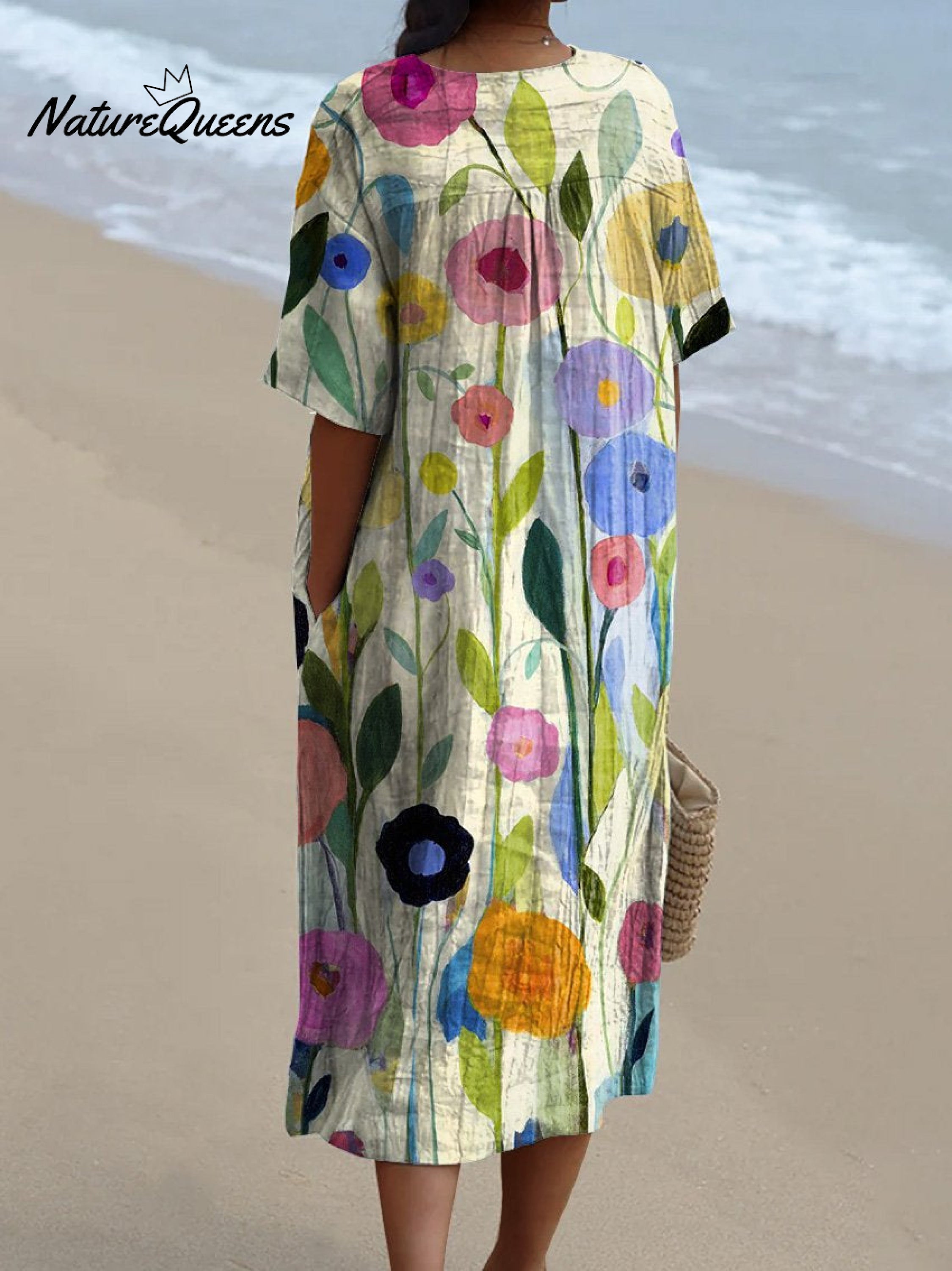 Aubane Elegante Aquarell-Blumenmuster Badekleidung für einen Zauberhaften Strandstil