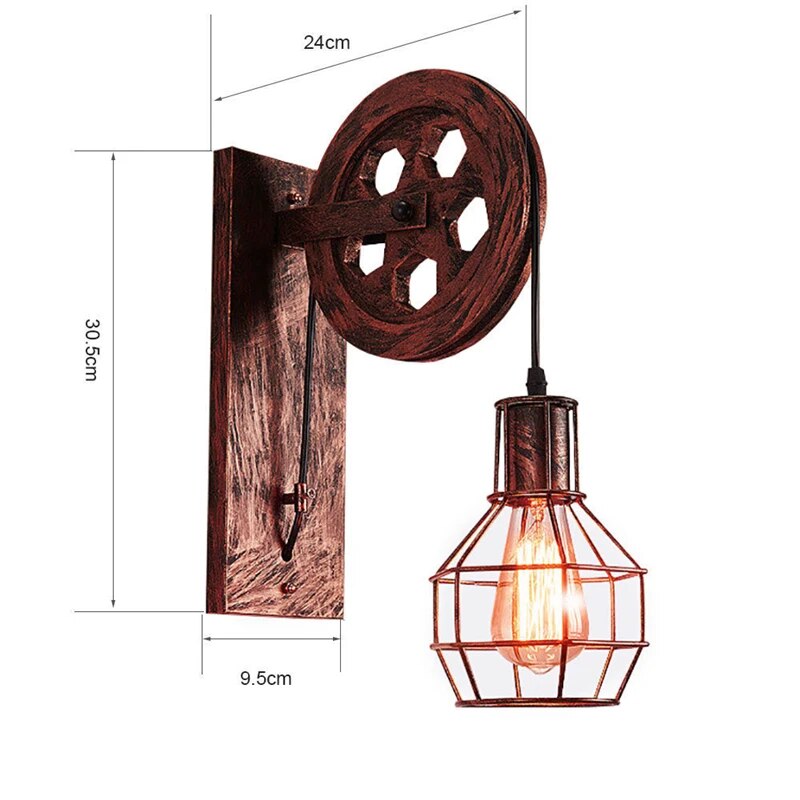 Vintage-inspirierte Retro-Chic-Wandlampe im Mid-Century-Stil für einen eleganten Vintage-Look