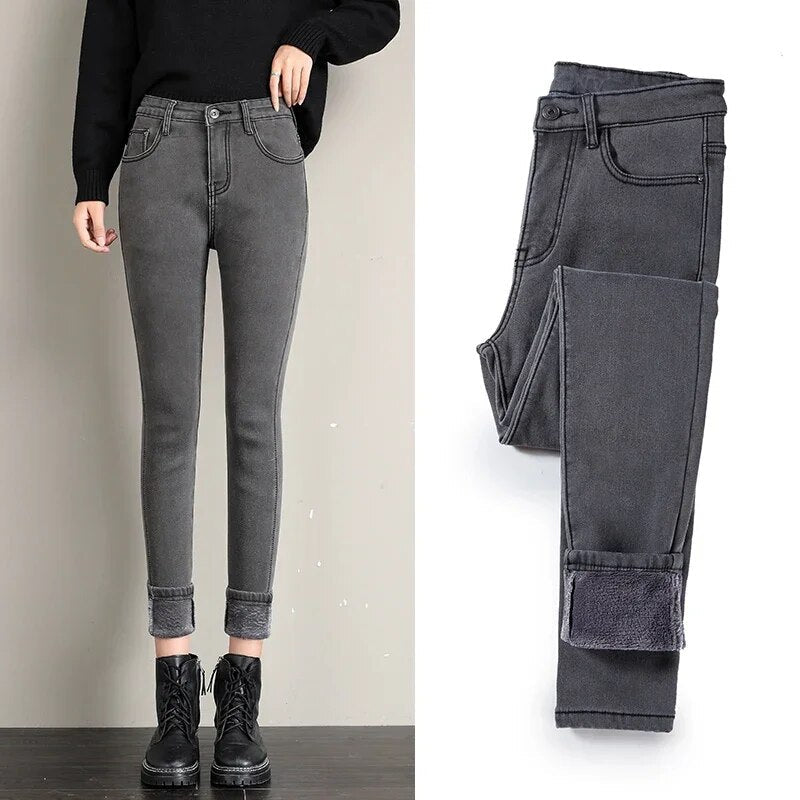 Karlijn elegante Winterjeans für Damen für einen warmen und trendigen Look