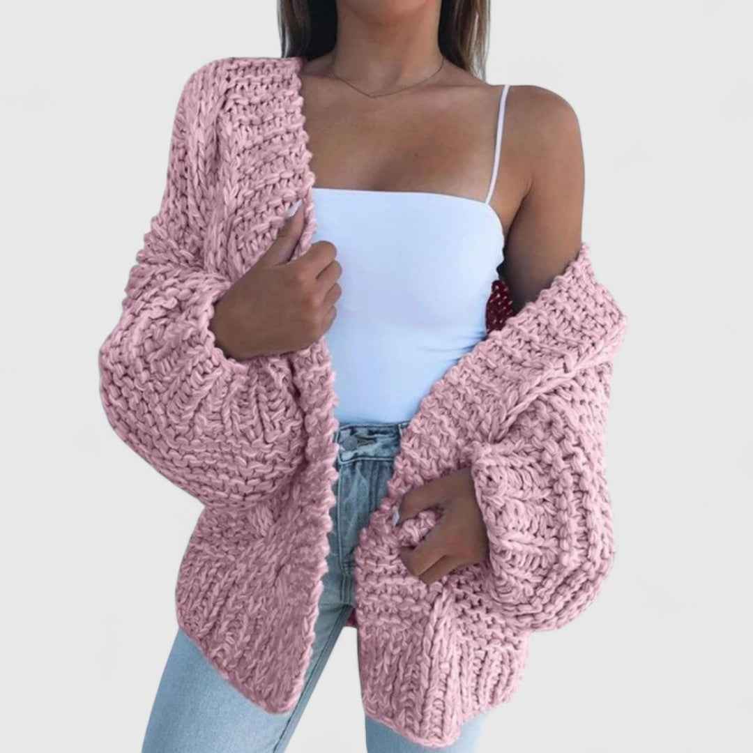 Kira - Oversized Grobstrick Bequemer Cardigan