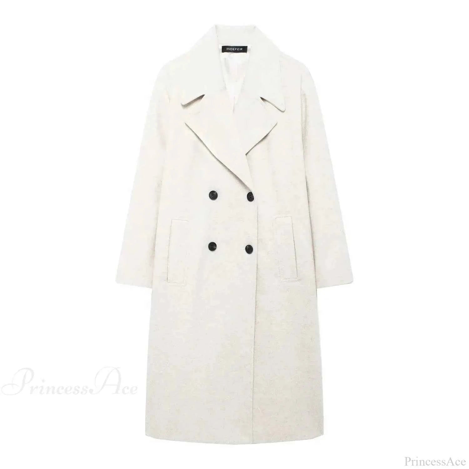 Eleganter Mao-Kragen Mantel mit Schnürung im Mao-Stil