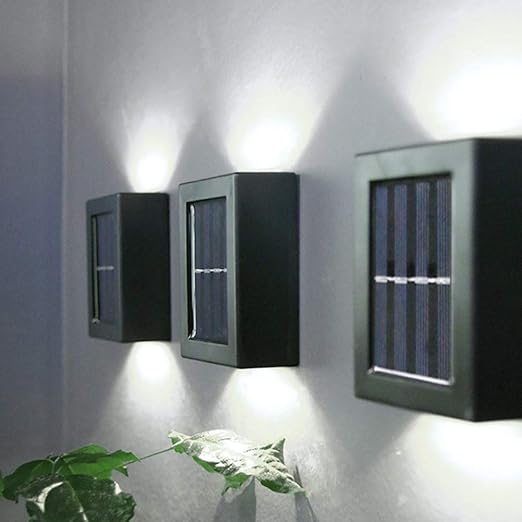Solarwandleuchten mit LED – Automatische, wasserdichte Gartenbeleuchtung für eine gemütliche Atmosphäre