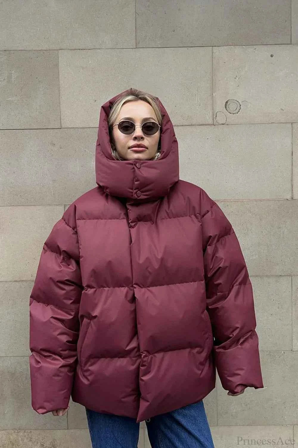 Wendbarer Baumwoll-Hoodie mit lockerer Passform und minimalistischem Design