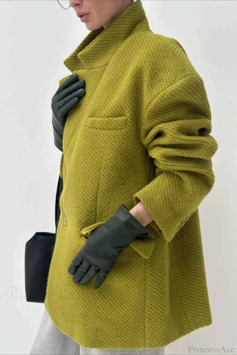 Lässiger und warmer Wollblazer, vielseitiger Mantel für einen eleganten und bequemen Look