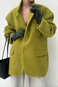 Lässiger und warmer Wollblazer, vielseitiger Mantel für einen eleganten und bequemen Look