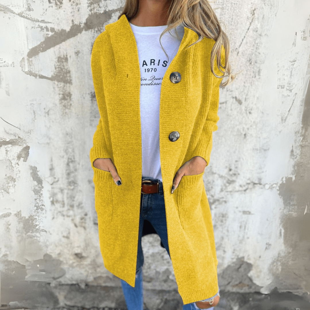 Lässig-eleganter Longline-Cardigan mit offener Front für den Alltag