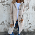 Afslappet-elegant longline-cardigan med åben front til hverdagen