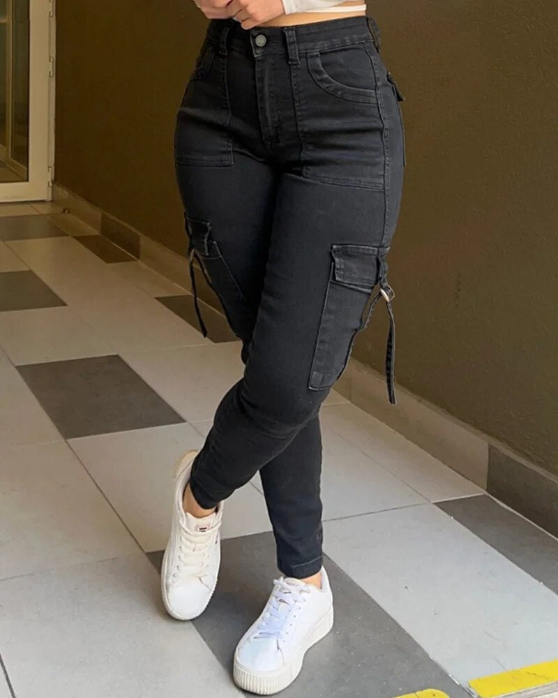 Lotte | Sehr schmale High-Waist-Jeans für einen eleganten und bequemen Look