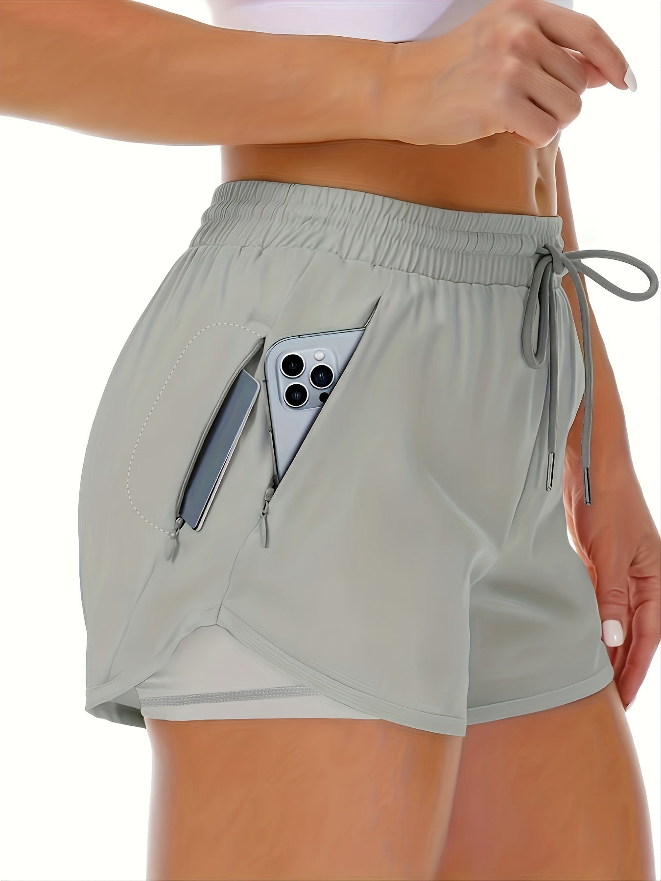 Lotte | Bequemer sportlicher 2-in-1 Damen-Short mit praktischen Taschen