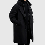 Parka elegante con cappuccio e superficie idrorepellente per una protezione ottimale dalle intemperie