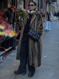 Regina Damen Winter gefütterter Trenchcoat