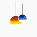 Lámpara colgante LED moderna impermeable con superficie de níquel cepillado y brillo regulable