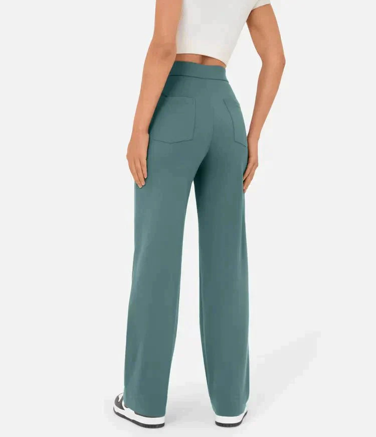Luus | Modische hoch taillierte elastische Freizeithose für eine perfekte Passform